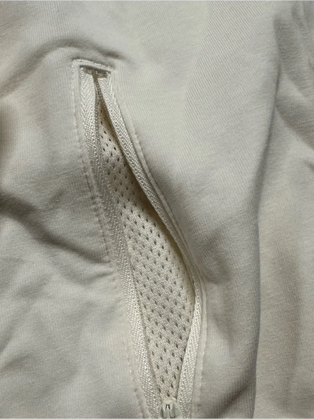 Old Navy Active Dynamic Fleece White Zip Up Hoodie Girls Size L 10-12